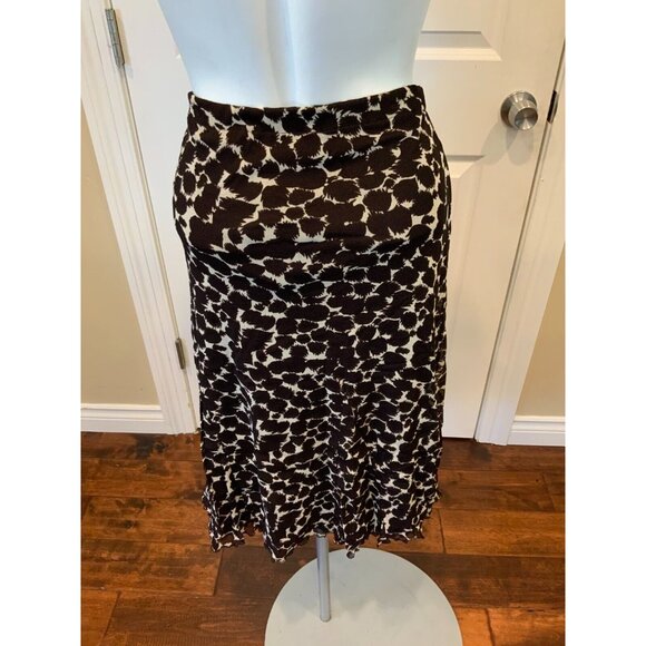 BCBG Max Azria Black& White Animal Print A-Line Skirt, Size Medium NWT! - Picture 6 of 7